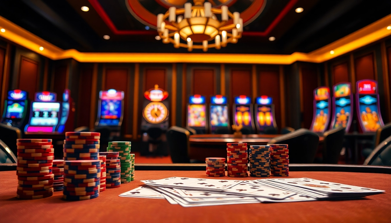 Kèo Nhà Cái 55 poker table with colorful chips and vibrant cards captures the essence of thrilling gambling.