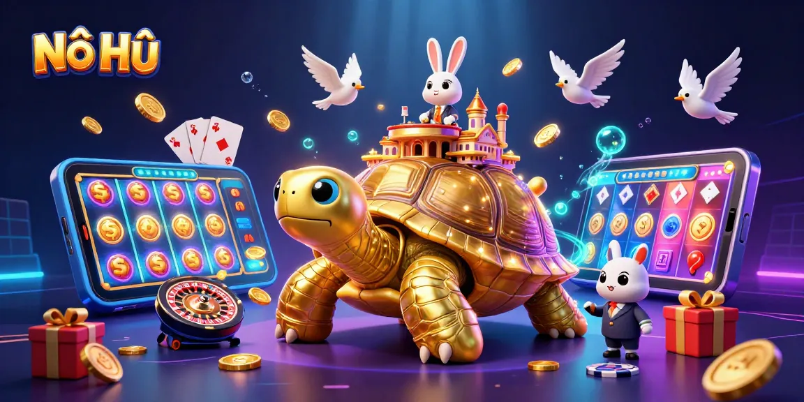 Experience the excitement of Nổ Hũ with dynamic golden coins, thrilling gameplay, and vibrant casino elements.