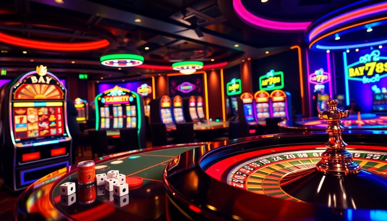 Experience high-stakes gameplay and vibrant betting action at Bay 789 online casino.