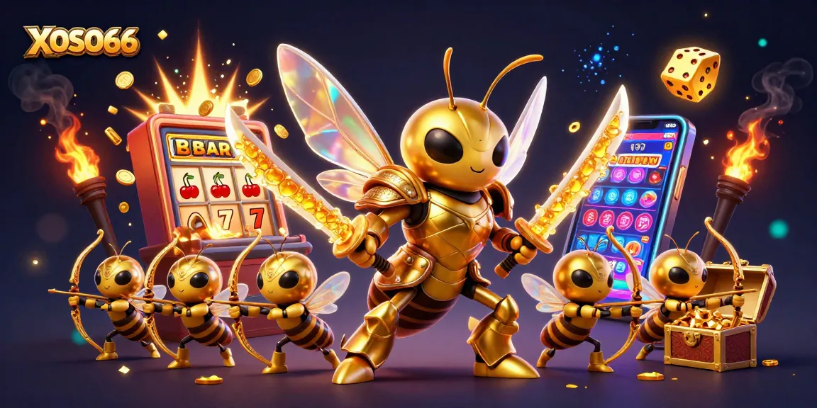 XOSO66 engages players with a vibrant 3D casino scene featuring excitement of jackpots and adrenaline.