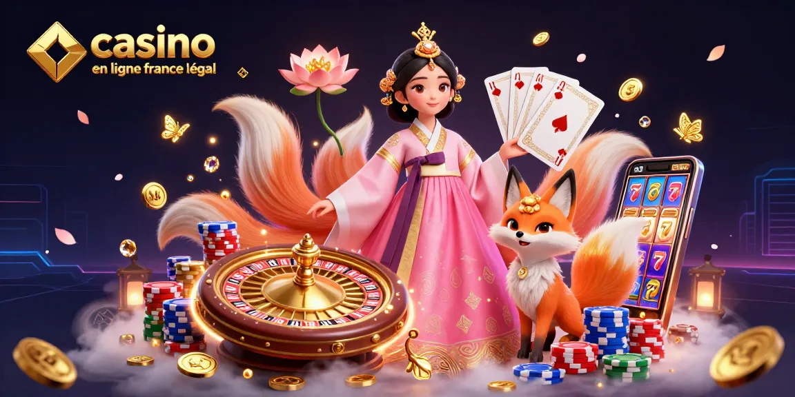 Vivez l'excitation au casino en ligne france légal avec une illustration 3D dynamique.