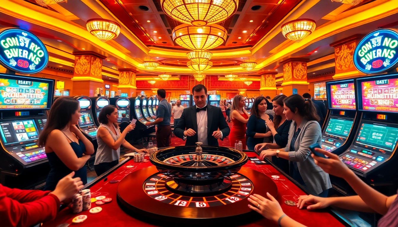 Players engaged at the U31-themed gaming table, showcasing excitement in a luxurious casino setting.