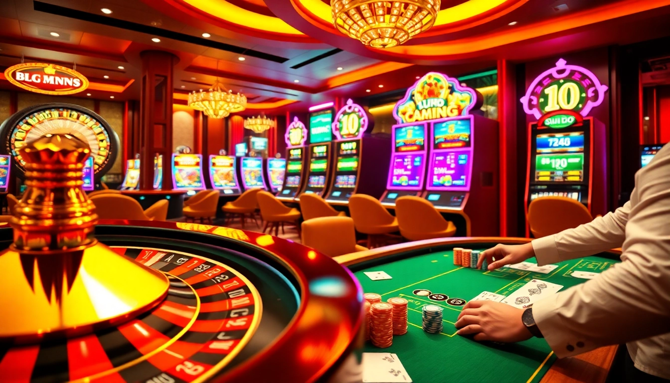 Experience thrilling games at UU88, with vibrant slot machines and professional poker tables.