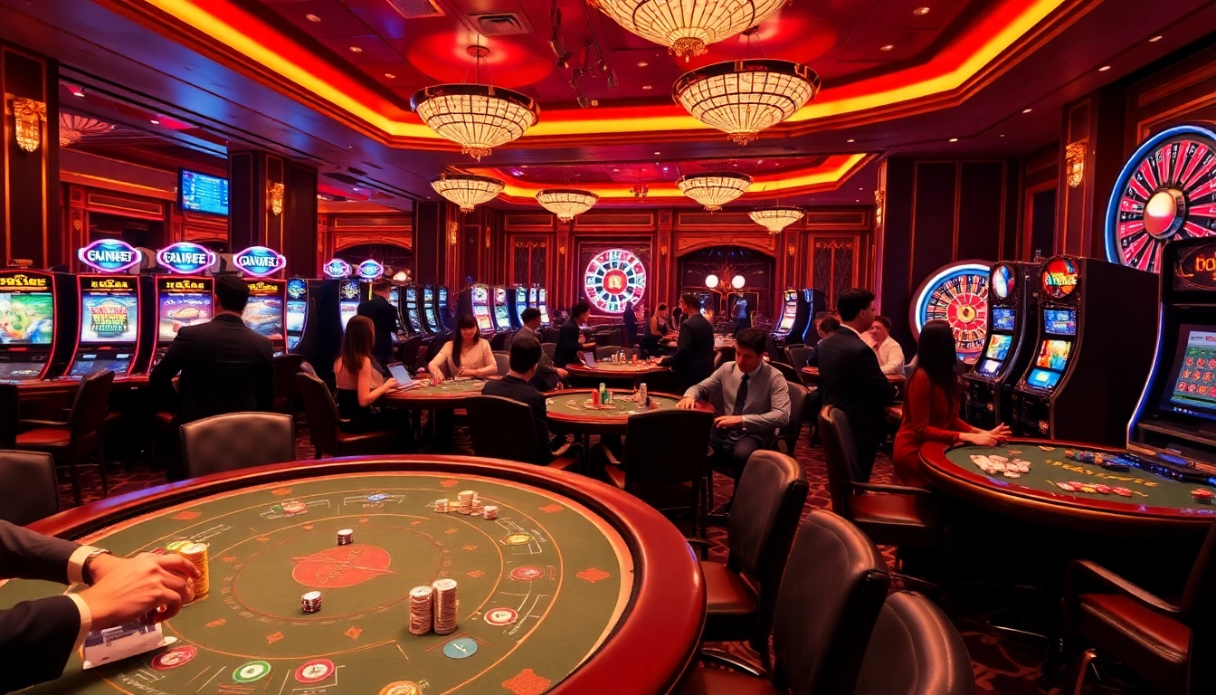 Experience the excitement at RR88 casino with vibrant games and enthusiastic players.