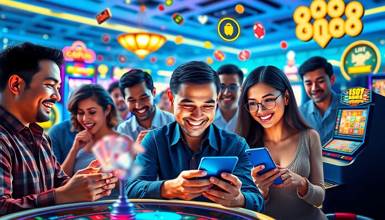 Exciting GO88 gaming experience with players enjoying games in vibrant atmosphere.