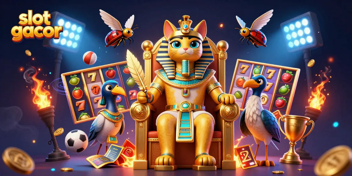 Experience the thrill of slot gacor with vibrant, dynamic elements showcasing a lively casino atmosphere.