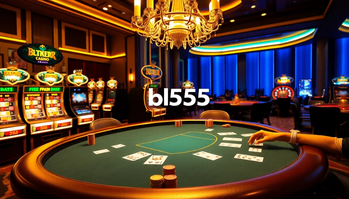 Experience the thrill of bl555 in a high-stakes poker game set in a luxurious casino environment.