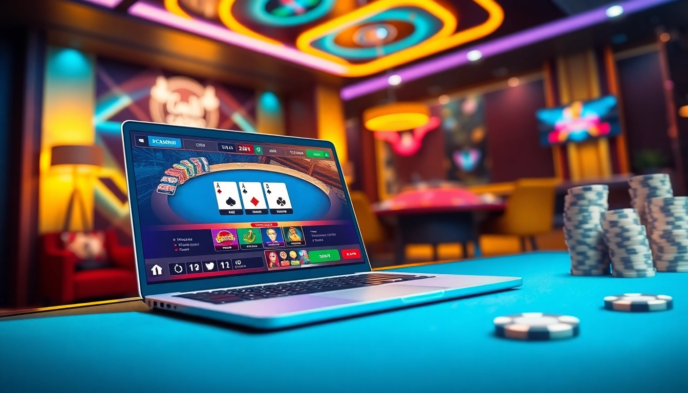 Hệ thống Nhatvip showcasing an engaging online casino gaming interface with vibrant colors.