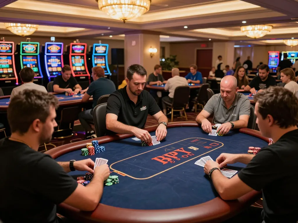 Experience the excitement at GO99 poker tables with players strategizing their winning hands