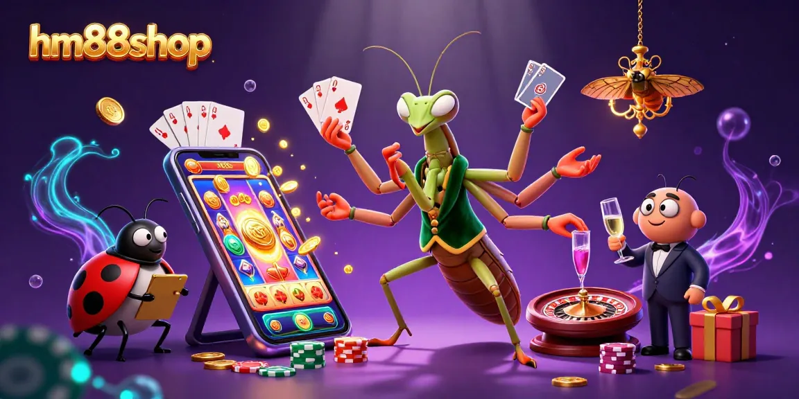 Engage with the exciting world of hm88shop, featuring a 3D mantis card sharp dealing in dynamic casino action.