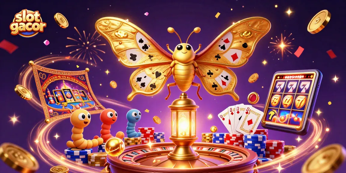 Experience slot gacor excitement with vibrant casino-themed elements in a dazzling 3D scene.