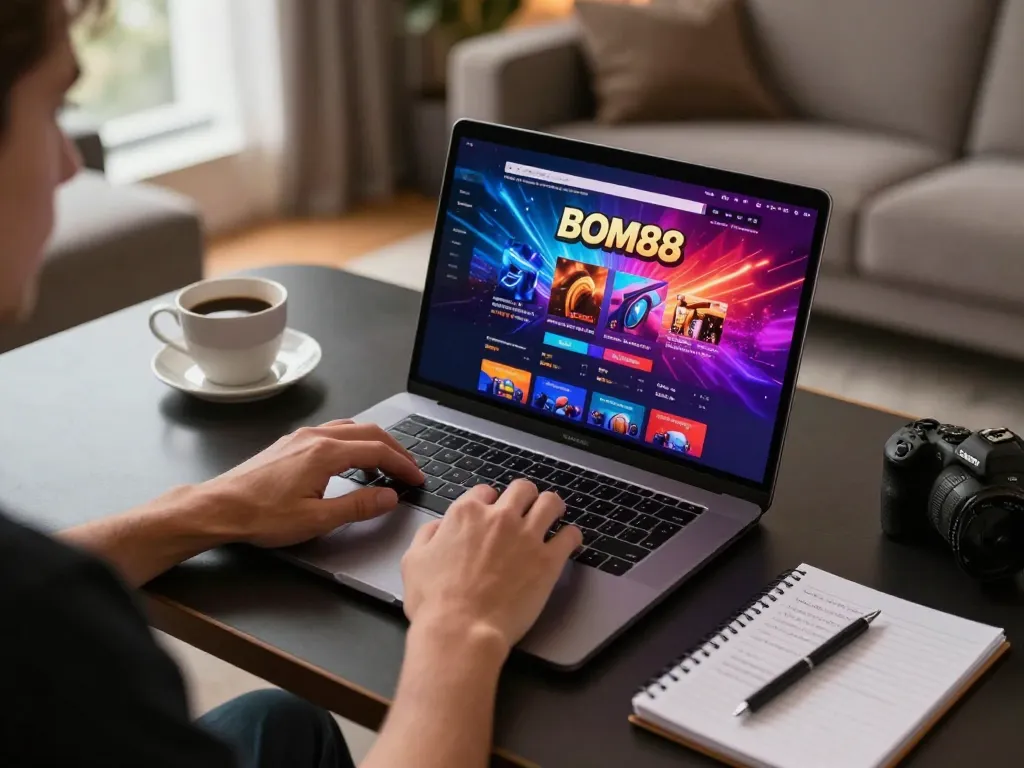 Permainan menarik di platform BOM88 selama sesi permainan di rumah yang nyaman menunjukkan pendekatan strategis