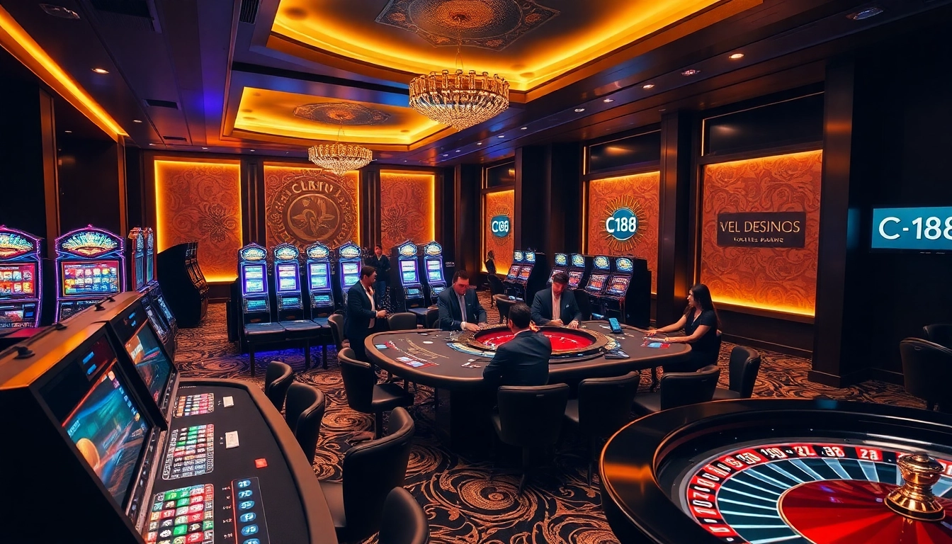 C 168 casino experience showcasing dynamic games and vibrant atmosphere.