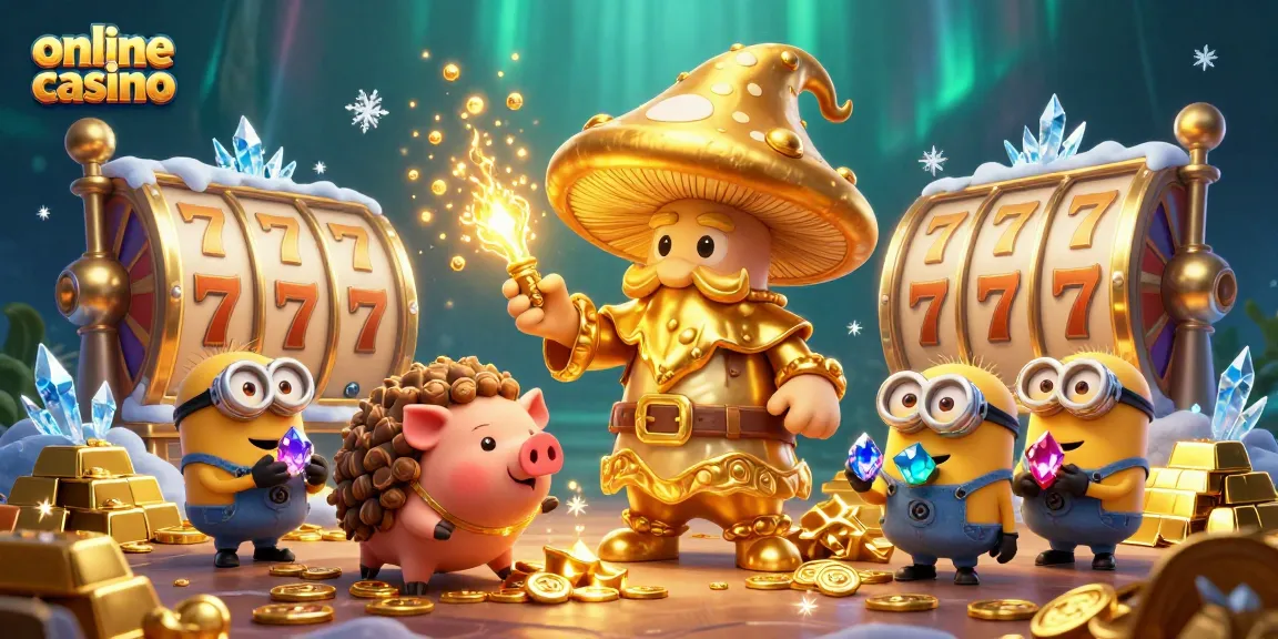 Engage with the vibrant online casino world featuring magical characters and exciting slot reels.