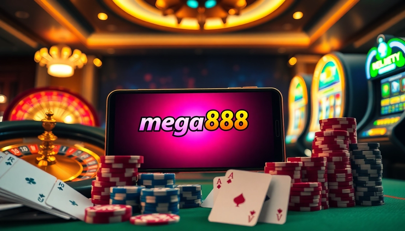Experience exciting gameplay with mega888's online casino games on mobile devices.
