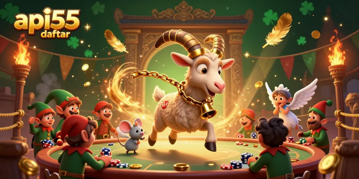 Engage in thrilling gaming moments with api55 daftar at this holiday-themed casino featuring Krampus, an angel mouse, and mischievous gremlins.