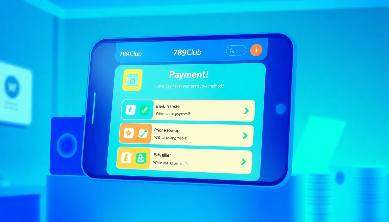 Hướng Dẫn Chi Tiết A-Z Cách Nạp Tiền 789Club illustrated with user-friendly payment methods.