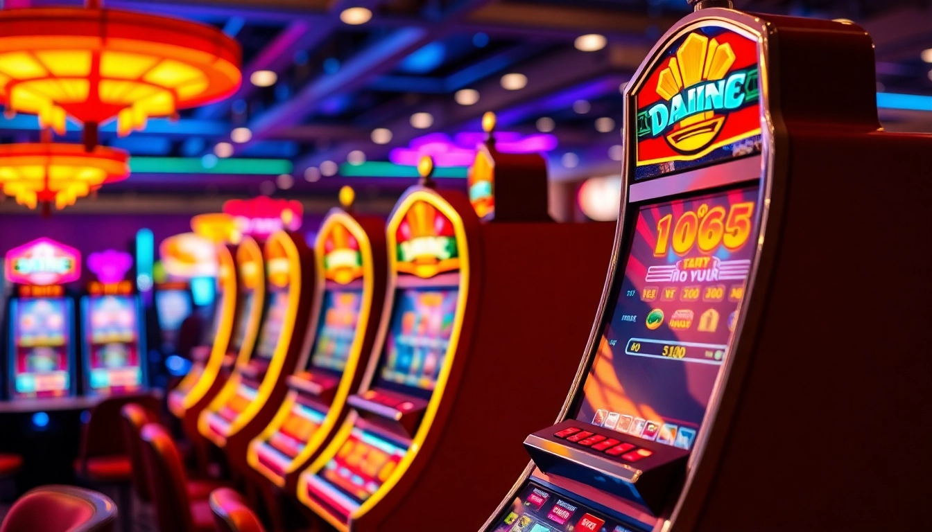 Menangkan jackpot dengan slot gacor di kasino yang penuh warna dan cahaya.
