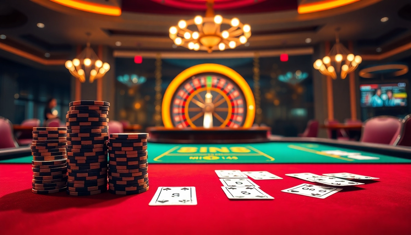 Experience the excitement of BIN88 as players engage in high-stakes casino action with vibrant gaming visuals.