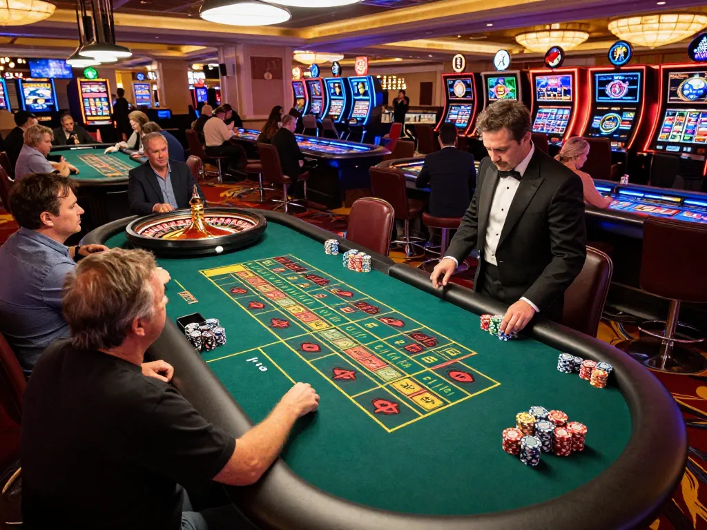 Players at the roulette table in the 88aa club casino experiencing thrilling gameplay and vibrant atmosphere.