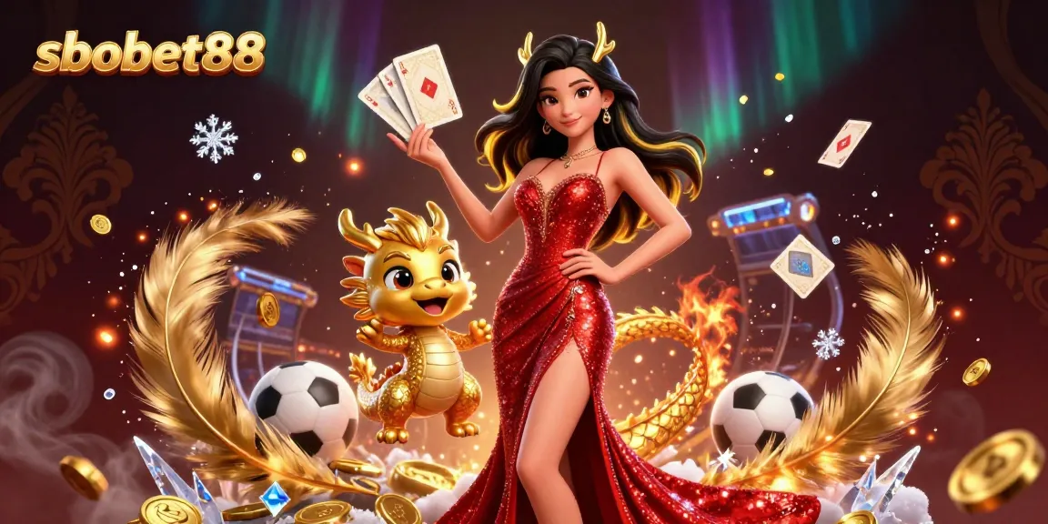 Experience thrilling sports betting at sbobet88 with engaging visuals of a confident Asian woman.