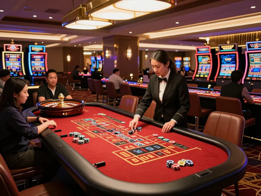 Experience an exciting roulette game at LC88's premier Asian casino with vibrant atmosphere.