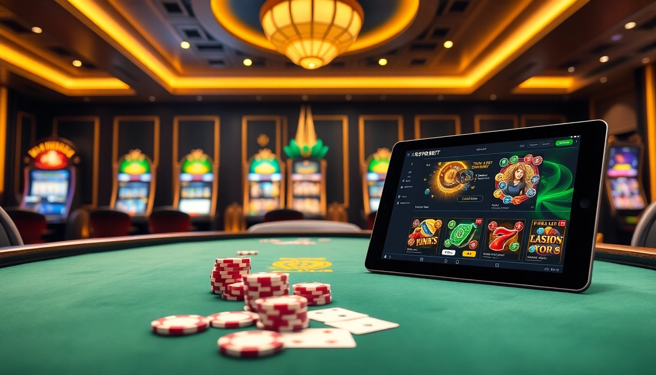 Experience RR99 BET at a luxurious casino, featuring vibrant tables, professional dealers, and thrilling gameplay.