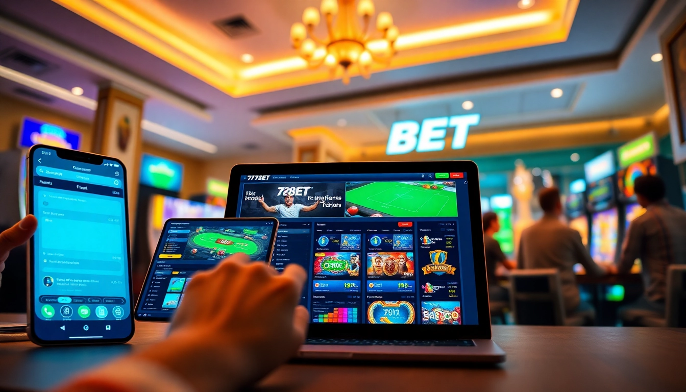 Experience the thrill of 789bet with diverse games on multiple devices in a vibrant gaming atmosphere.