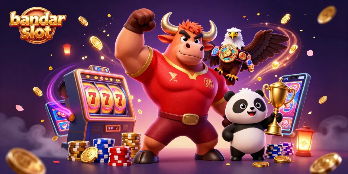Experience the excitement of bandar slot with vibrant characters and dynamic casino elements.