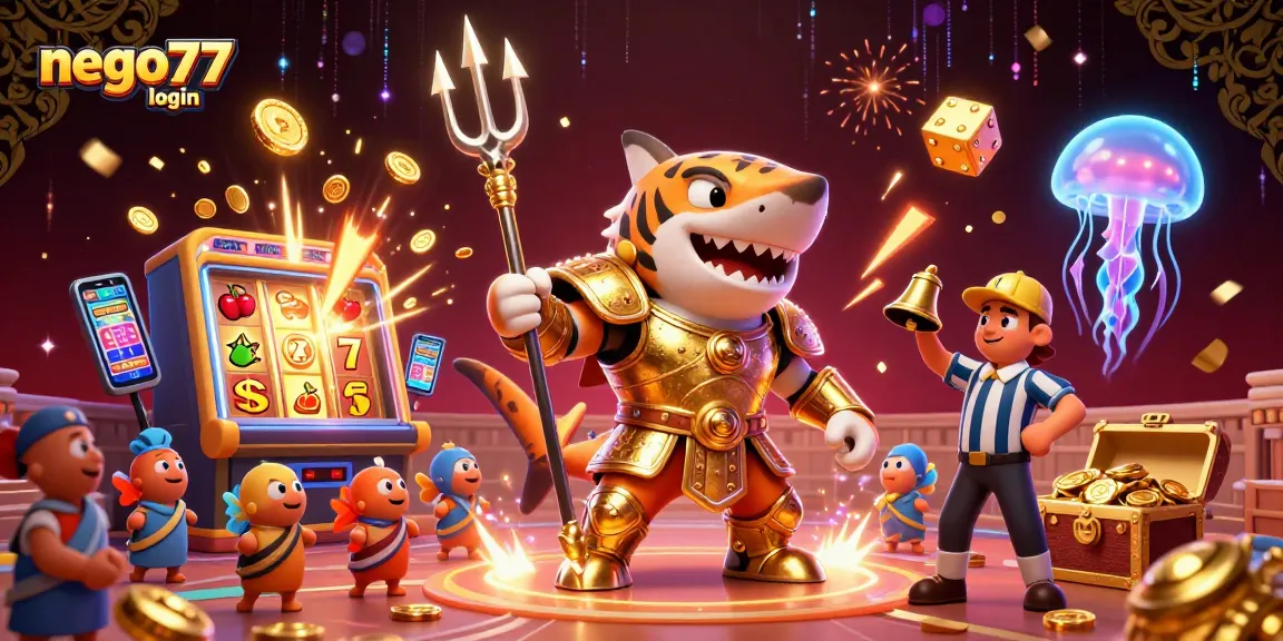 Engage with exciting casino gameplay featuring nego77 login, immersive slot machines, and vivid undersea characters.