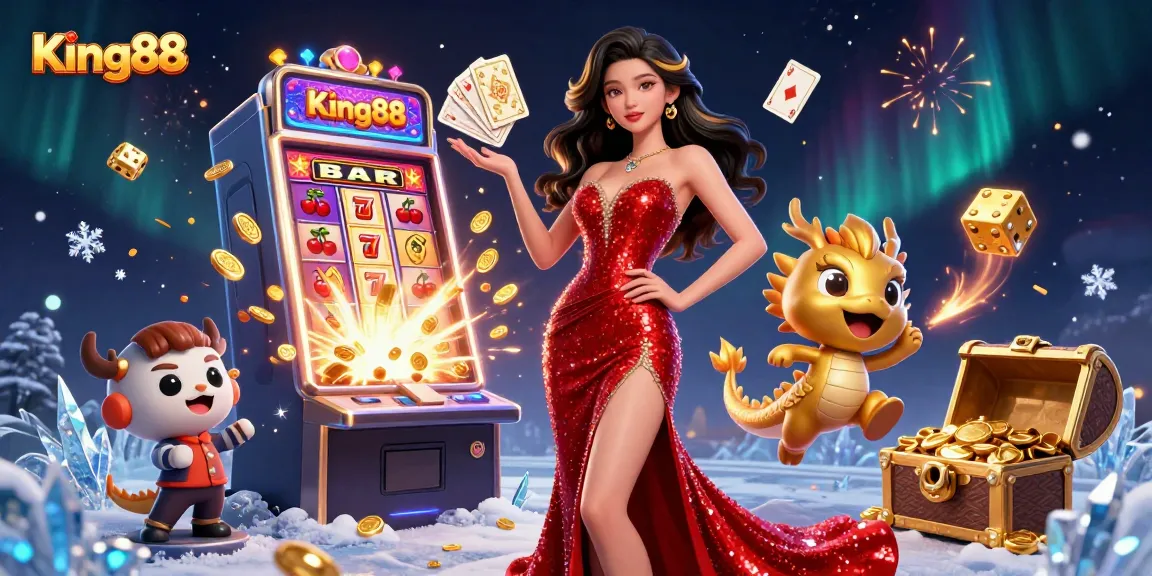 Experience thrilling wins with King88's immersive 3D slots and captivating casino games.
