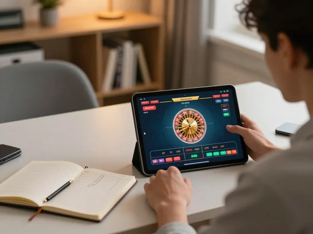 Rasakan kegembiraan permainan online di https://keluaranmejavip.it.com dengan seorang pengguna yang terlibat dalam sesi roulette yang dinamis.