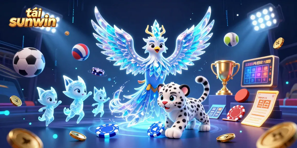 Bet on excitement with tải sunwin in this vibrant 3D casino illustration filled with action.