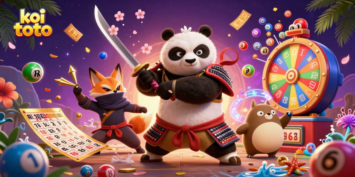 Engage with koi toto in a vibrant gaming world filled with dynamic lottery elements and characters.