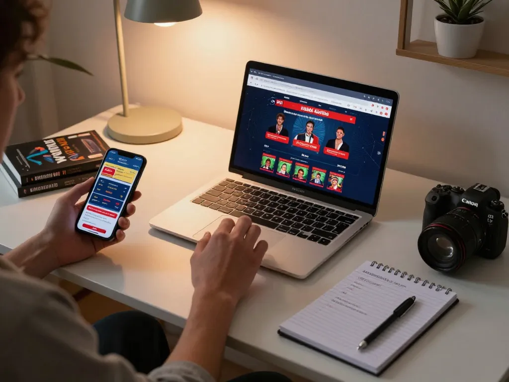 Player engaging in mb66 online casino betting from a cozy home setup, enhancing responsible gaming