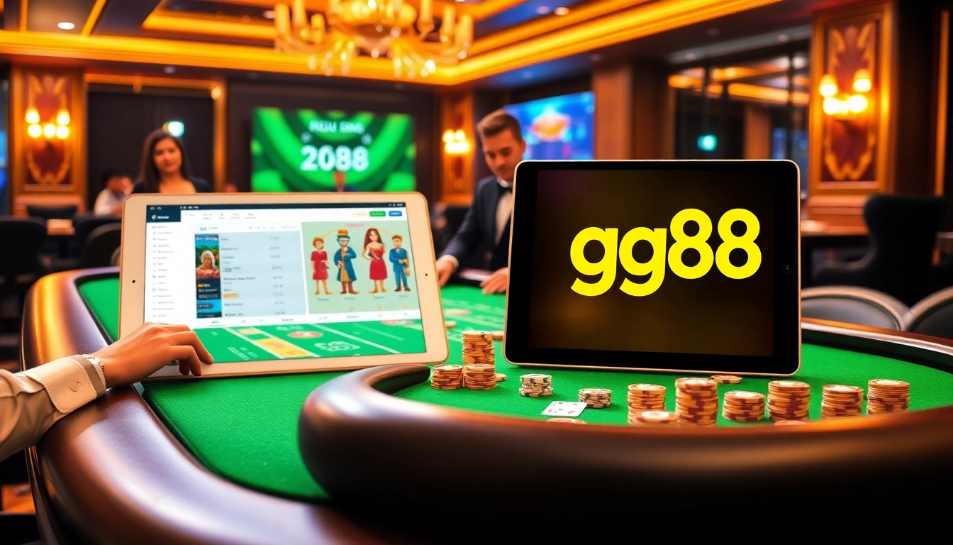 Experience thrilling games at gg88 media with vibrant casino visuals and engaging betting actions.