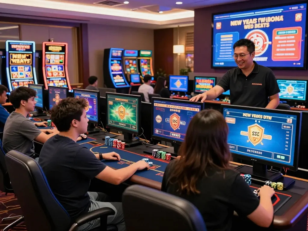 Dynamic online gaming experience at gg88.com featuring players engaging in various games with vibrant casino graphics.