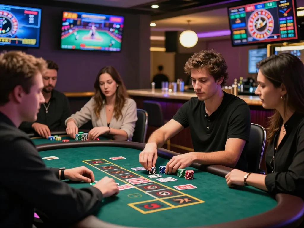 Engaging live casino experience with players at 3win, showcasing vibrant gaming atmosphere and thrilling interactions.