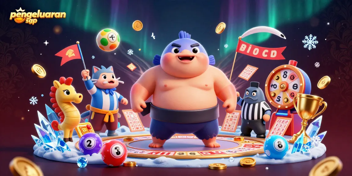 Check the latest pengeluaran sgp results featuring dynamic lottery elements and celebratory characters.