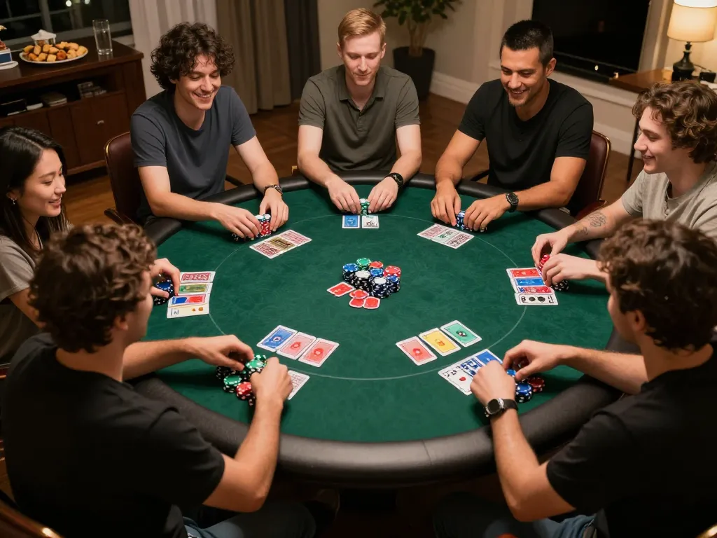 Engaging gameplay at 789win com poker game with vibrant chips and friendly players