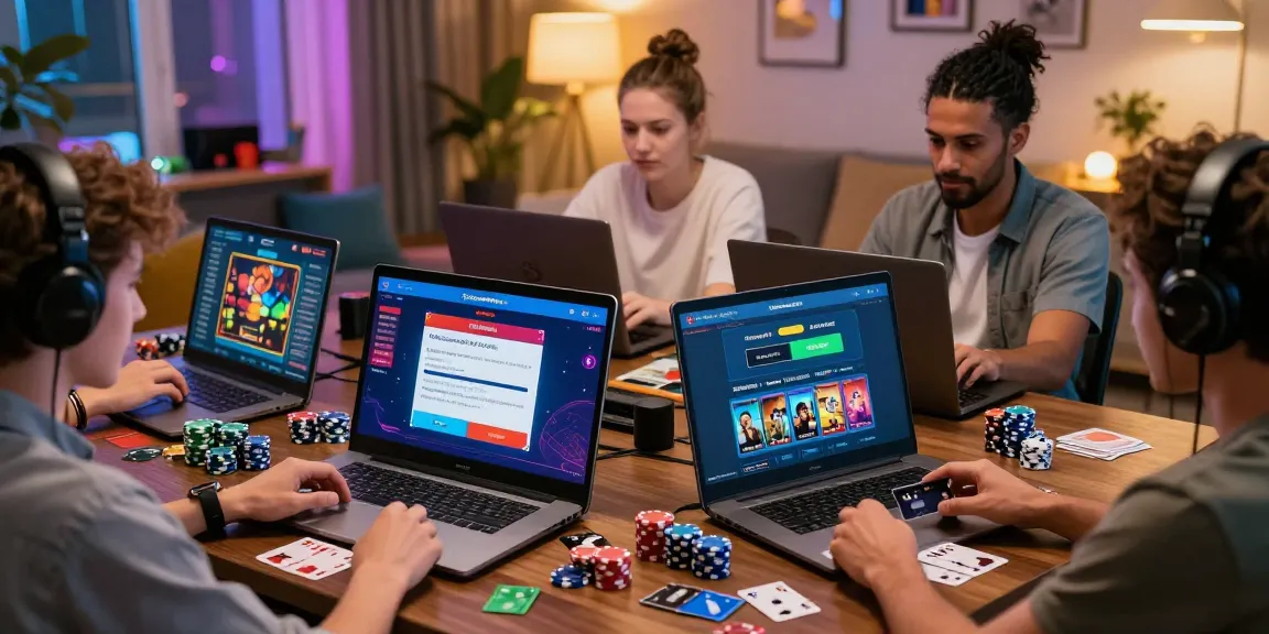 Players enjoying games at casinos that accept credit cards with modern payment options and engaging visuals