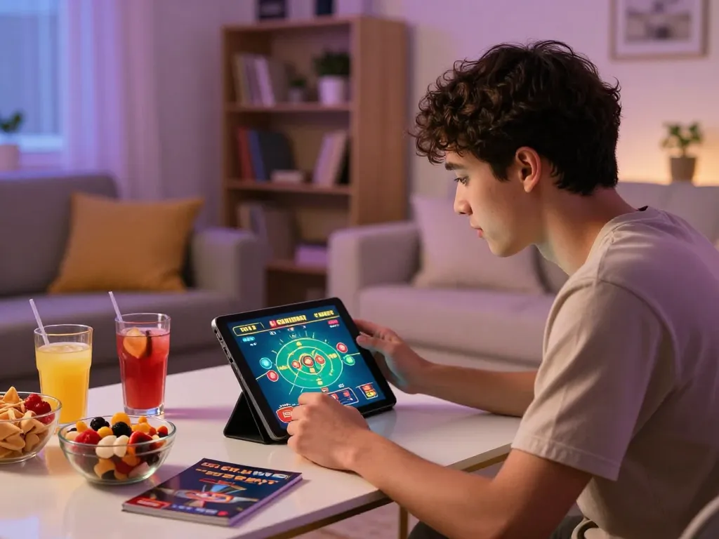 MU88 players enjoying a thrilling online gaming session in a cozy living room