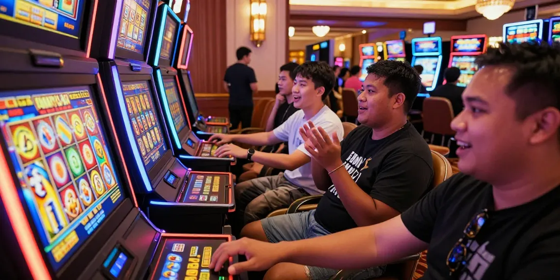 Group of players enjoying exciting slot gacor machines in a vibrant casino atmosphere.