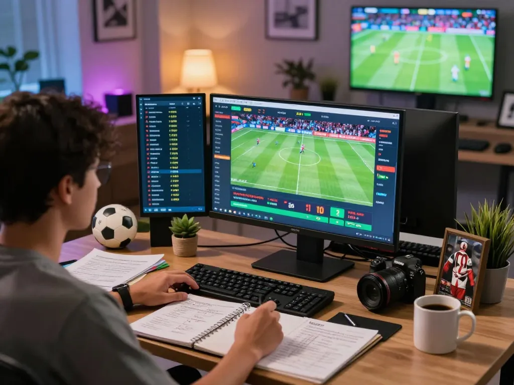Engaging online judi bola betting environment with live match analysis and statistics.