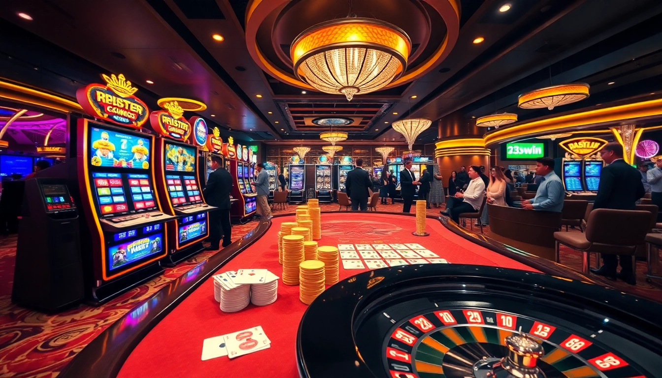 Experience thrilling gameplay at 23win with vibrant casino tables and engaging slots.
