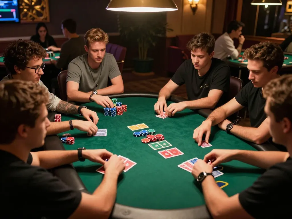 Engaging online poker gameplay with UFO777 during an exciting game night.