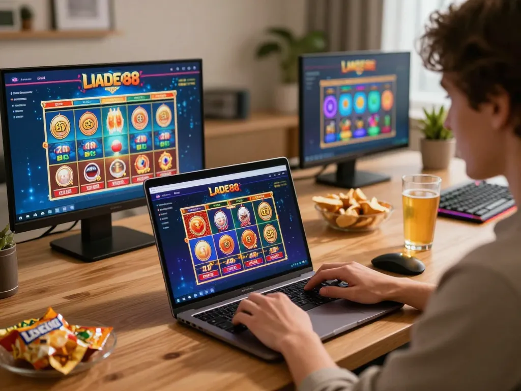 Engaging with Link LODE88 online gaming interface showcasing strategy & rewards