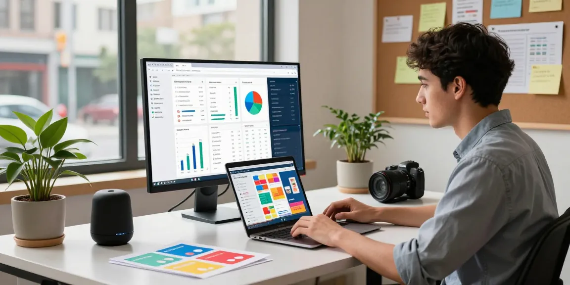 Dynamic e-commerce workspace illustrating the rise of AA88.com with entrepreneur analyzing sales data and vibrant product designs.