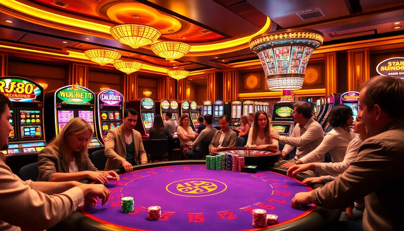 Experience the excitement of RR88 casino games with vibrant poker tables and stunning slot machines.