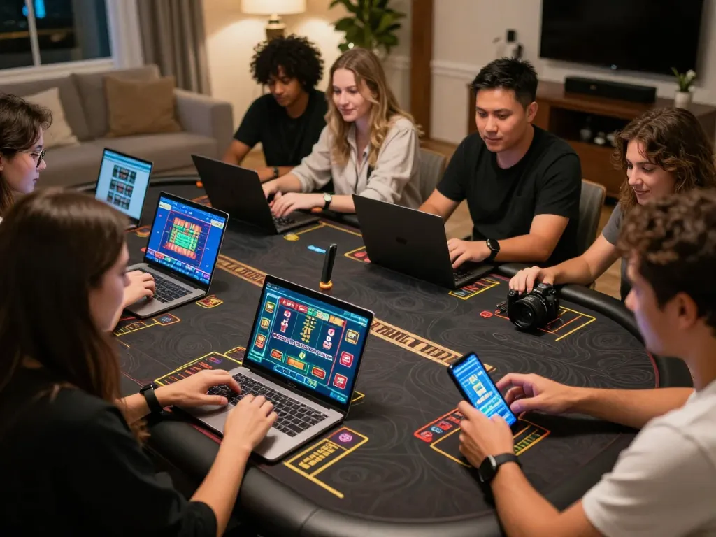 Players navigating their winning strategies with tt88 link during an engaging online casino experience